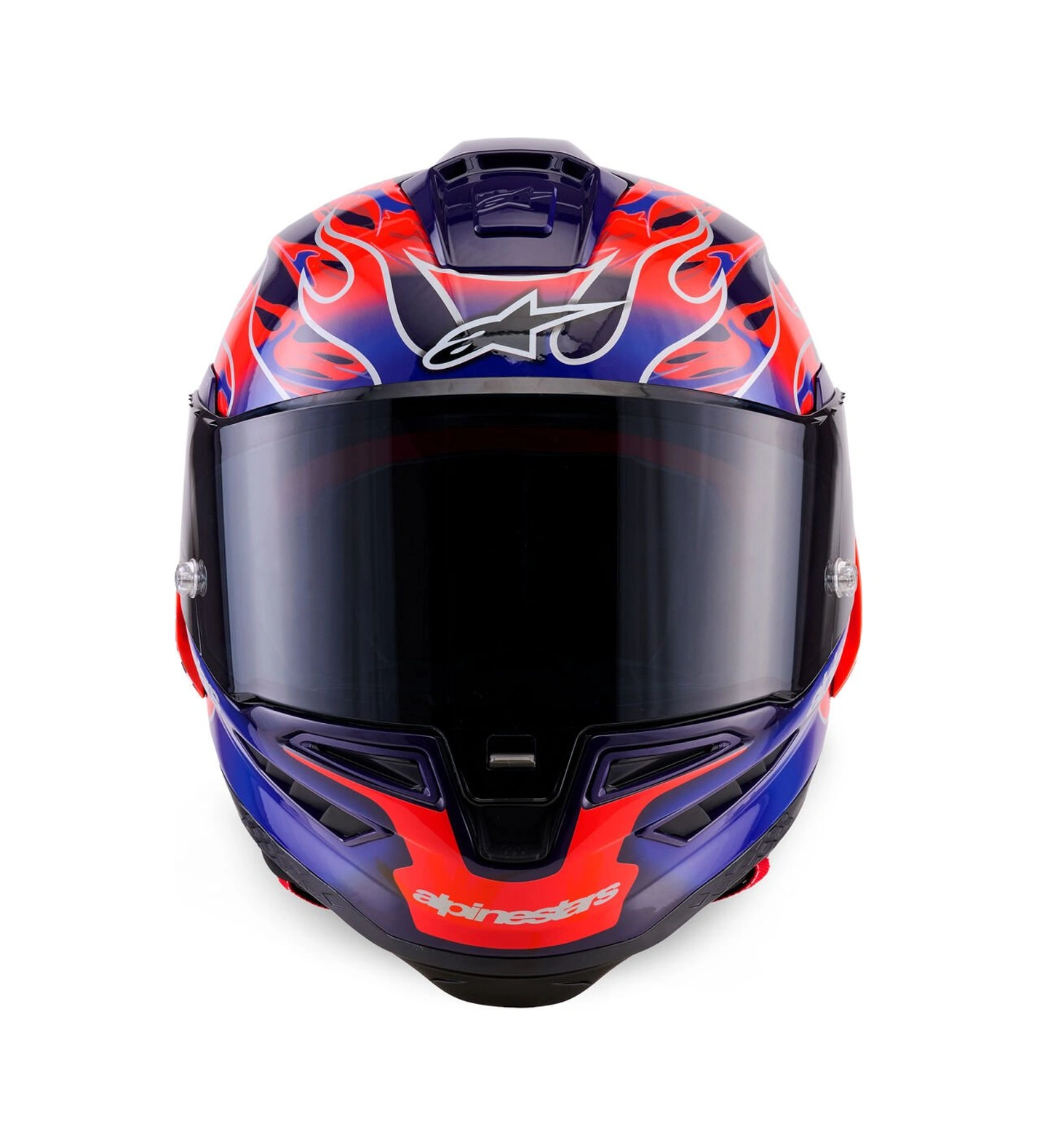 Alpinestars Supertech R10 Carbon Flyte Spor Motosiklet Kaskı Kırmızı Lacivert