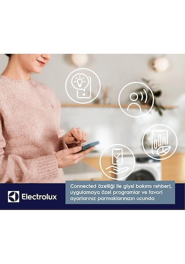 Electrolux EW7D394UCT 700 Serisi Delicatecare 9 KG Inverter Wi-Fi Isı Pompalı Çamaşır Kurutma Makinesi