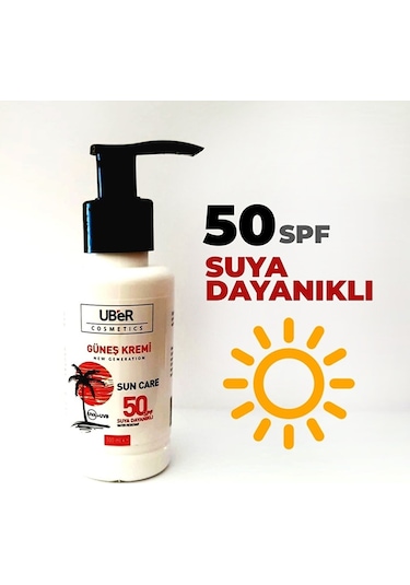 Uber Suya Dayanıklı Güneş Kremi SPF50 100 ML