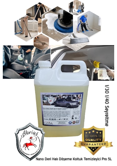 Abrias Nano Halı Leke Deri Ve Döşeme Temizleyici Pro 5kg 1/40