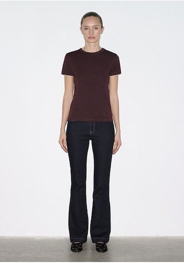Mavi - Bordo Basic Tişört 1614065-70223 Bordo