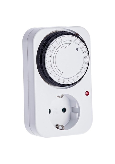 Powermaster Pm-23761 Mekanik Günlük Zaman Ayarlı Priz 24 Saat 3680 Watt - 16 Amper