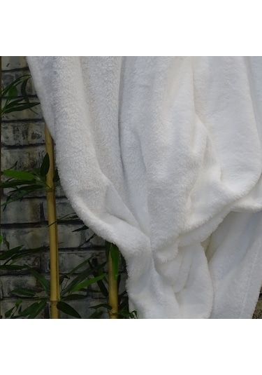 Mulberry Wellsoft Battaniye Dört Mevsim Televizyon Battaniyesi Peluş Polar Battaniye Tek Kişilik 170 x 230 Beyaz