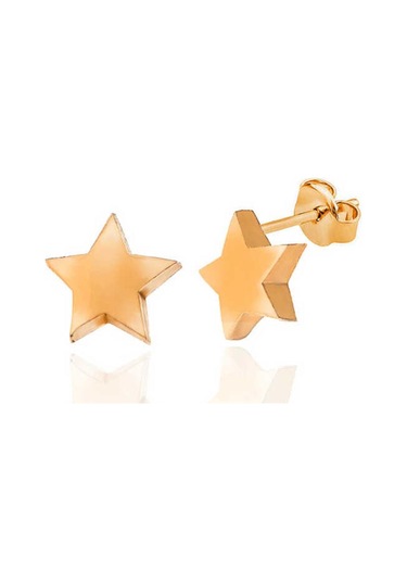 Caelo Gümüş Rose Yıldız Çivili Kadın Küpe