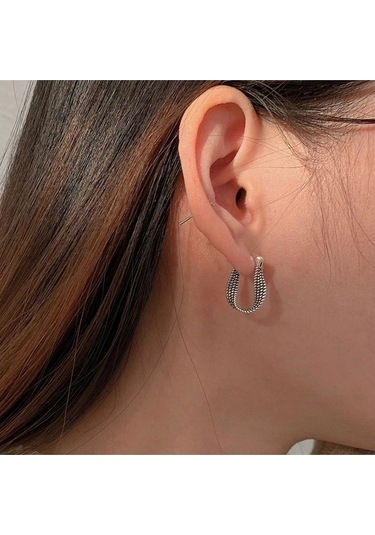 925ayar Gümüş Büküm Sarma Küpe