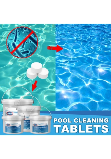 Aubyhe Su Temizleme Tablet Seti 1 Lb - Güneşten Koruma, Rust Engelleme, Pürüzsüz Su, Kabartıcı Tablet Ve Doz Aleti İçerir