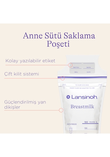 Lansinoh Süt Saklama Poşeti 50 Adet