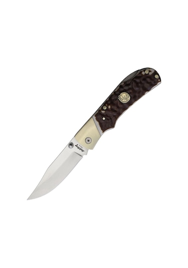 Schrade Uncle Henry Lockback Staglon Handles Katlanır Kamp Çakı 1205106 Kahverengi