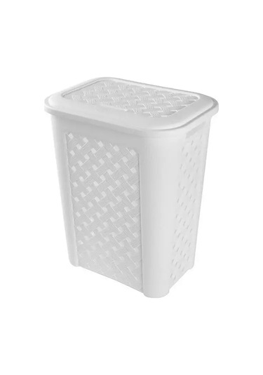Elfplast Beyaz 30l Örgü Çamaşır Sepeti 143614146 Beyaz