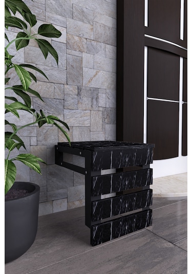 Moka Park Avm Akasya Duvara Monte Katlanabilir Tabure Siyah