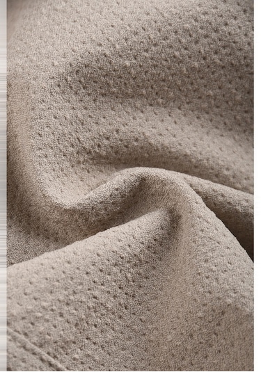 Deepsea Erkek Bej Likralı Gofre Kumaş Beli Lastikli İpli Slim Fit Günlük Pantolon 2600650 Bej