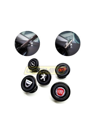 Siyah Mıknatıslı Metal Telefon Tutucu 001