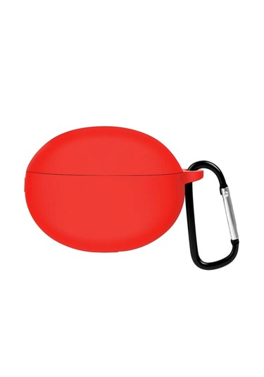 Huawei Freebuds 5i / Freebuds 6i Uyumlu Silikon Kılıf Kanca Kırmızı