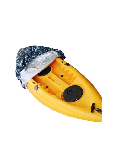 Teltree Kano Korumalı Örtü, Deniz Kamouflajlı, 210d Oksford Kumaşı, 2.6-3.0m Boyutuna Uygun, Üç Kayışlı Tasarım