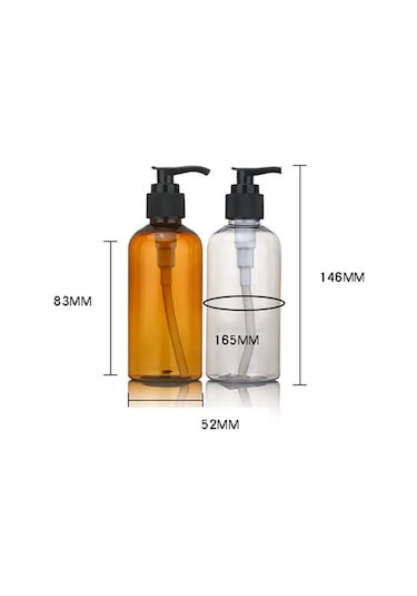 Kahverengi 100ml-100/200/300ml Büyük Kapasiteli Dağıtıcı Şişe Sıvı Losyon Şampuan Sabun Basın Şişeleri El Seyahat Doldurulabilir Taşınabilir Şişe