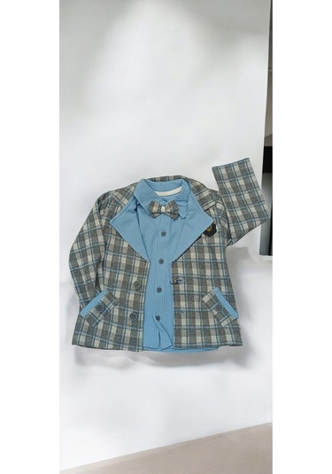 Çocuk Ceketli 3lü Takım Renkli