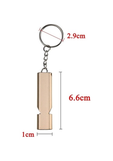 Sos Acil İmdat Düdüğü Alüminyum Islık Anahtarlık Kamp Yürüyüş Aksesuar Araçları