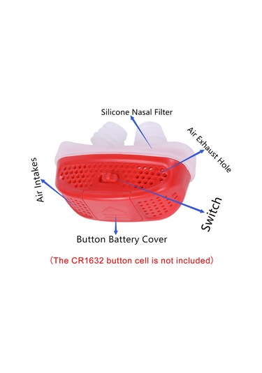 Hangfox Silikon Uyku Konfor Aleti: Burun Tıkanıklığı Ve Horlama Engeli Pil Dahil Değil Mavi