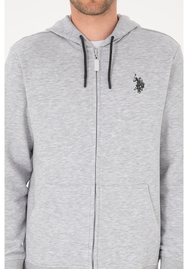 U.s. Polo Assn. Erkek Açık Gri Hırka Örme 50313748-vr001 Acık Grı