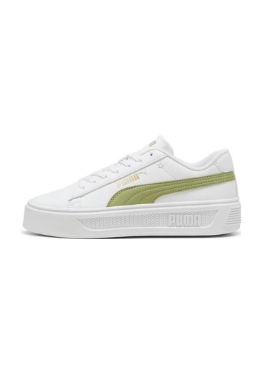 Puma 39075813 Smash Platform V3 Calmıng Green Kadın Sneaker Beyaz