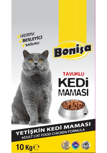 Bonisa Tavuk Etli Yetişkin Kedi Maması 10 KG