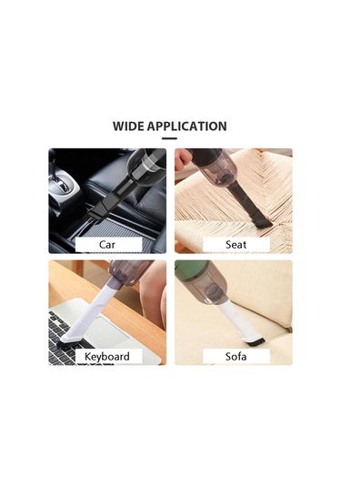 Springsun 120w 9000pa Süctionlu Kablosuz El Fırçası, Ev-araba-ofis Temizliği İçin 3'ü 1 Arada Taşınabilir Siyah Elektrikli Süpürge