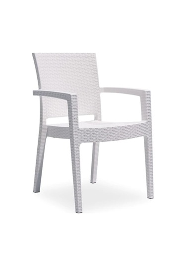 Novussi Paris Rattan 2 Adet Kollu Sandalye Beyaz