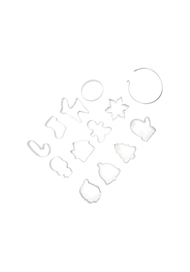 Kosona 12 Parça Paslanmaz Çelik Noel Kurabiye Kalıbı - Güvenli Kenar Tasarımı, Kolay Demold, Çok Amaçlı Kullanım Diğer