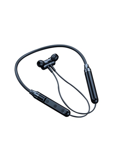 Skycity Siyah Boya 5.1 Sürüm Bluetooth Boyun Kordonlu Kulaklık, 10m Aktarım Mesafesi, 13-15 Saat Sürekli Çalma Süresi, Manyetik Silikon Uyumlu Spor Kulaklık