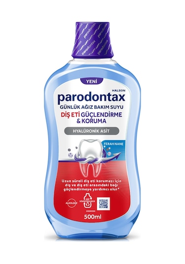 Parodontax Diş Eti Güçlendirme ve Koruma Hyalüronik Asitli Ağız Bakım Suyu 500 ML