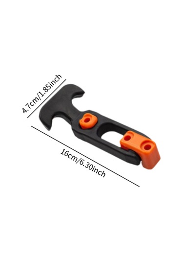 Dolıty T Saplı Kilit Elastik Alet Kutusu Tokası Motor 47mmx160mm Siyah Ve Turuncu Çok Renkli