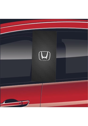 Araç Kapı Direği Kaplama Folyosu Uv Baskılı 2'li Set-50x24 Honda