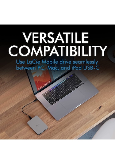 Lacie STLP4000400 4 TB Type-C Taşınabilir Disk