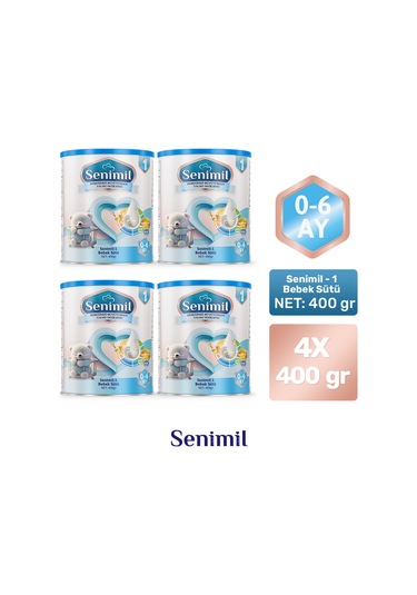 Senimil 1 Bebek Sütü 400 G 4 Adet