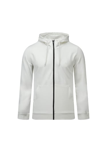 Hatemoğlu Beyaz Regular Fit Pamuklu Kapüşonlu Sweatshirt 2977613 Beyaz