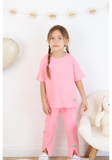 Miababy Paça Yırtıklı Takım Gül Kurusu