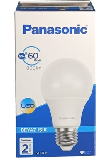 Panasonic 8.5 W 60 W 6500K Led Ampul E-27 Duy Beyaz Işık