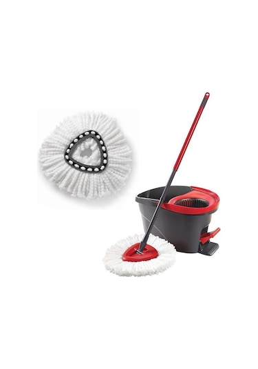 Yedek Başlıklar Kolay Temizlenen Mop Sıkma Sıkma Mop Dolum Mop