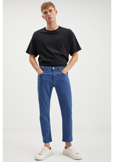 Antonıa Erkek Tappared Fit Boru Paça Kalın Dokulu Esnek Yapılı Magic Denim Kot Mavi Jeans Antonıa Erkek Tappared Fit Boru Paça Kalın Dokulu Esnek Yapılı Magic Denim Kot Mavi Jeans