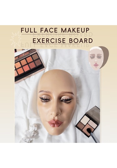 Yifomall Yüz Makyaj Pratik Paneli - Kaş Ve Fondöten Uygulama Maskesi Stand Dahil