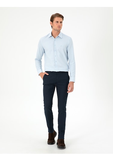 Pierre Cardin Erkek Açık Mavi Gömlek Desenli 50294732-vr003 Açık Mavi