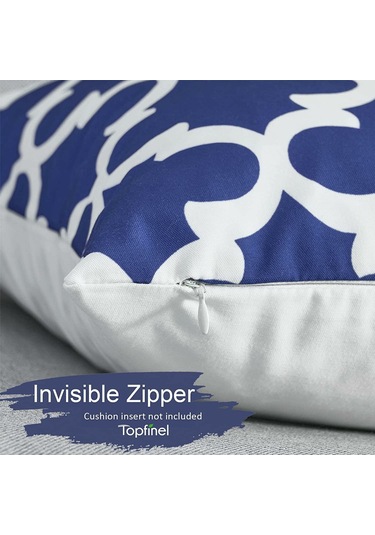 Gajeena 6 Adet Modern Desenli Kumaş Yastık Kılıfı, 45x45 Cm, Gizli Reçme, Ev Dekorasyonu, Yumuşak Pamuk Keten, Koltuk/ofis/ulaşım Diğer