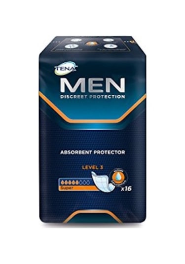 Tena 5 Damla Süper Erkek Mesane Pedi Level 3 16'Lı