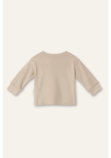 Mininio Unisex Bebek Organik İkili Takım - Ekru Ekru