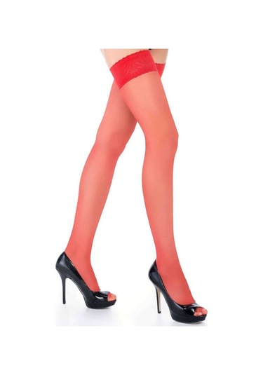 Penti Kırmızı Fantazi Jartiyer Çorap M/L