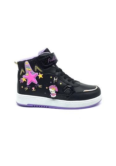 Taşpınar Pro - Star Kız Çocuk Kışlık Kısa Bot Spor Ayakkabı 26-35 Siyah