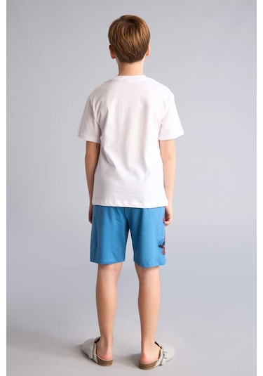 Defacto Marvel Comıcs Regular Fıt 2li Pijama Takımı Erkek Çocuk H4107a826hswt34 Beyaz-wt34