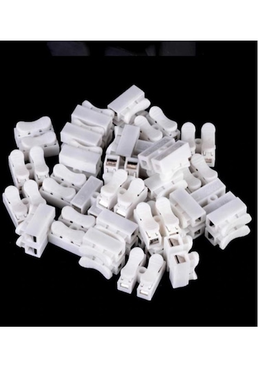 Mandallı Vidasız Klemens Basmalı Tip 2 Li 2 Pin 50'li Paket