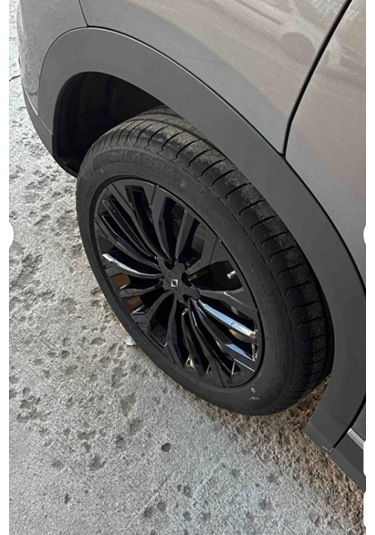 Togg T10f Sedan Jant Kaplama Sticker Set - 19 " Parlak Siyah