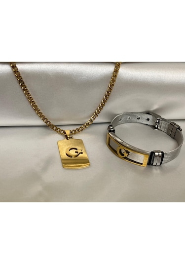 Ay Yıldız Türk Bayrağı Figürlü Süper Kalite Çelik Kolye&bileklik